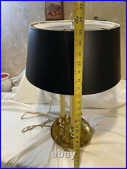 Vintage Brass 3 Candlestick Style Table Lamp