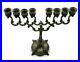 Vintage-Brass-Candle-Holder-Kiddush-Decorative-Silver-Plated-Candlestick-Israel-01-jj