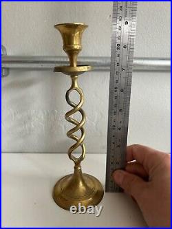 Vintage Brass Candlestick Holders Lot Of 10