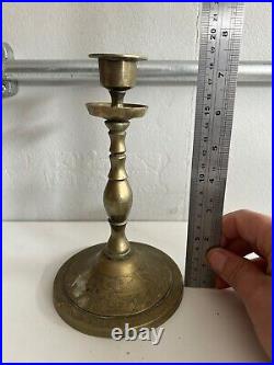 Vintage Brass Candlestick Holders Lot Of 10