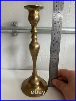 Vintage Brass Candlestick Holders Lot Of 10