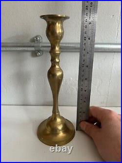 Vintage Brass Candlestick Holders Lot Of 10