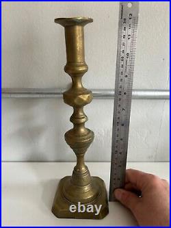 Vintage Brass Candlestick Holders Lot Of 10