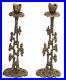 Vintage-Brass-Shabbat-Candle-Holder-Sticks-Israel-Art-60s-Judaica-Shabbes-Light-01-iy