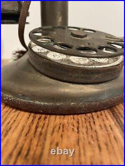 Vintage Brass Western Electric Candlestick Rotary Dial Telephone 1913-19