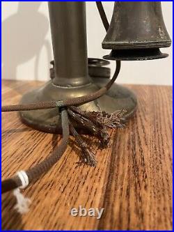 Vintage Brass Western Electric Candlestick Rotary Dial Telephone 1913-19