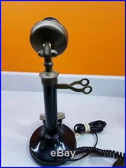 Vintage Brass bakelite Candlestick Telephone