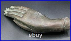Vintage Bronze Hand Sculpture