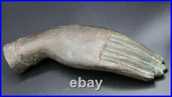 Vintage Bronze Hand Sculpture