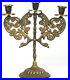 Vintage-Candle-Holder-Gothic-Candelabra-Shabbat-Candlesticks-Judaica-c1960-01-qqxl