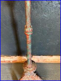 Vintage Candle Stick Cast Iron Pricked Stick Free Standing Candle Holder