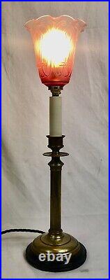 Vintage Candlestick Table Lamp, Desk Lamp, Light, 1920's