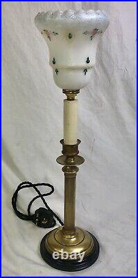 Vintage Candlestick Table Lamp, Desk Lamp, Light, 1920's