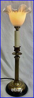 Vintage Candlestick Table Lamp, Desk Lamp, Light, 1920's