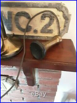 Vintage Candlestick Telephone Brass