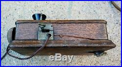 Vintage Candlestick Telephone & Wall Unit Intercom System S. H. Couch Co