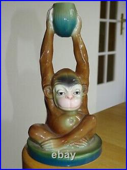 Vintage China Porcelain Monkey Candle Stick