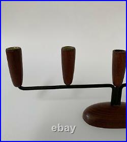 Vintage Danish Candleholder, Scandinavian Wooden Candlestick Holder, Art Decor