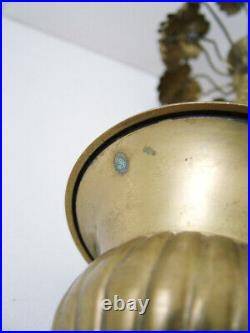 Vintage, Decorative Brass Potted Palm,'hollywood Regency' Candlesticks. 12