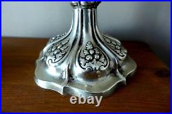 Vintage Decorative Silver Plated Pair Candlesticks Holder Stick 29 cm high 3-08