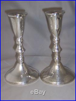 Vintage Duchin Sterling Silver Candlesticks 6 3/8 Inches High