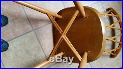 Vintage ERCOL CANDLESTICK DINING SET -Dining Table & Four Chairs. Good Condition