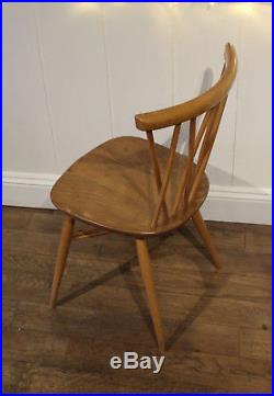 Vintage Ercol 1960s Windsor Latticed Candlestick Dining Chairs Model No. 376