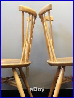 Vintage Ercol Candlestick Dining Chairs 376 Excellent Condition. Retro Cool