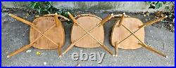 Vintage Ercol Lattice Candlestick Chairs x3 Windsor No 376 Mid Century Modern