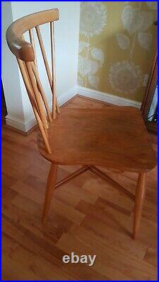 Vintage Ercol Windsor Dining Table And Four Candlestick Chairs