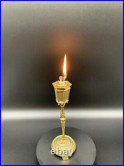 Vintage Erhard & Sohne Brass Candlestick/Street Lamp Lighter