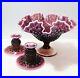Vintage-Fenton-Plum-Opalescent-Hobnail-Footed-Bowl-Candle-Candlestick-Holders-01-qvx