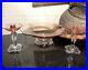 Vintage-Fostoria-2470-Rose-Pink-Crystal-CONSOLE-SET-Candlesticks-and-Bowl-01-limi