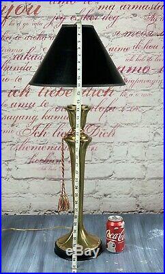 Vintage (Frederick Cooper Stile) Candlestick Table/ Desk Lamp 35 Brass