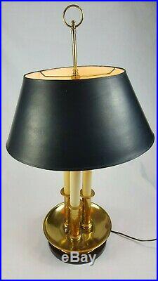 Vintage Frederick Cooper Three Candlestick Table Lamp with Original Signed Shade