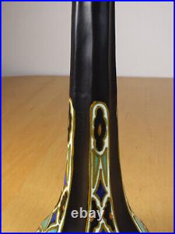 Vintage GOUDA Zuid Holland'Patricia' Candlestick Candle Holder 38cm Art Nouveau
