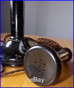 Vintage GPO Candlestick Phone No. 150 and Wooden Bellset No. 1A
