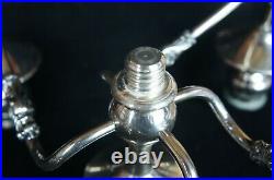 Vintage GSC 5 Arm Goldfeder Silver Plated Candelabra Candle Holder Candlestick