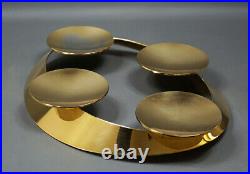 Vintage Georg Jensen Christmas Classics Gold-plated Candlestick Candle Holder