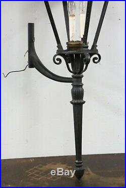 Vintage Gothic Sconce candlestick Light entryway porch hallway lamp spike black