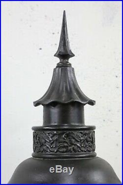 Vintage Gothic Sconce candlestick Light entryway porch hallway lamp spike black