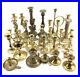 Vintage-HUGE-Mixed-Lot-31-Solid-BRASS-Candlestick-Holders-Party-Weddings-Event-A-01-eyou