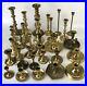 Vintage-HUGE-Mixed-Lot-32-Solid-BRASS-Candlestick-Holders-Party-Weddings-Event-A-01-vgl