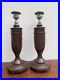Vintage-Hand-Made-Turned-Wood-Large-Candlesticks-with-Metal-Tops-01-bx