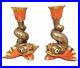 Vintage-Herend-Hungary-Chinese-Koi-Fish-Candlesticks-Hand-Painted-Porcelain-01-xg