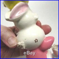 Vintage Holt Howard Easter Bunny Candle Stick Holder Anthropomorphic Japan