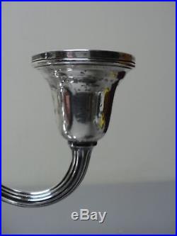 Vintage International COURTSHIP Sterling Silver 3-Lite Candelabra / Candlesticks