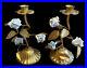 Vintage-Italian-Gold-Gilt-Candle-Holder-Pair-Candlesticks-Roses-Porclain-Set-01-qqo