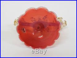 Vintage Italian Murano Art Glass Double Candle Holder Candlestick