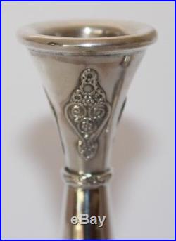 Vintage Judaica Sterling Silver 925 Candlesticks Yemenite Filigree #ju-217
